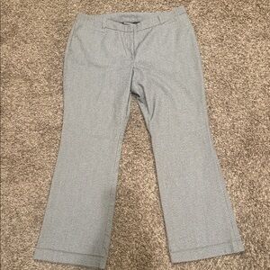 Worthington Light Gray Micro-Check Dress Pants